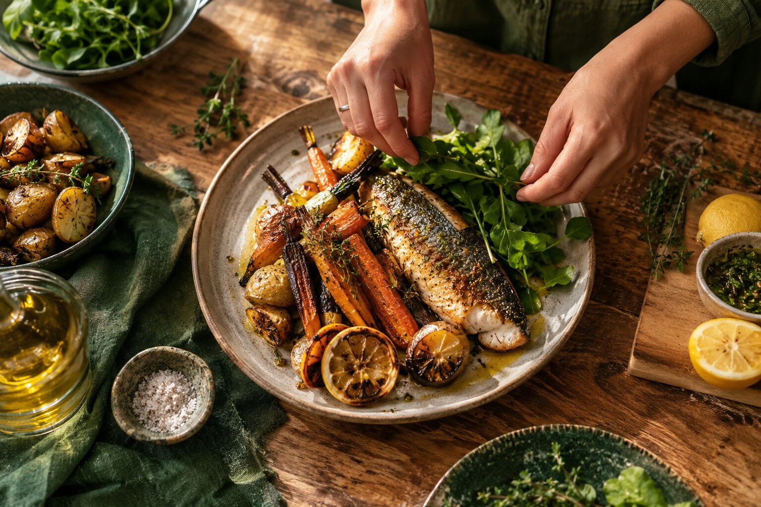 Colourful nutrient-rich whole foods
