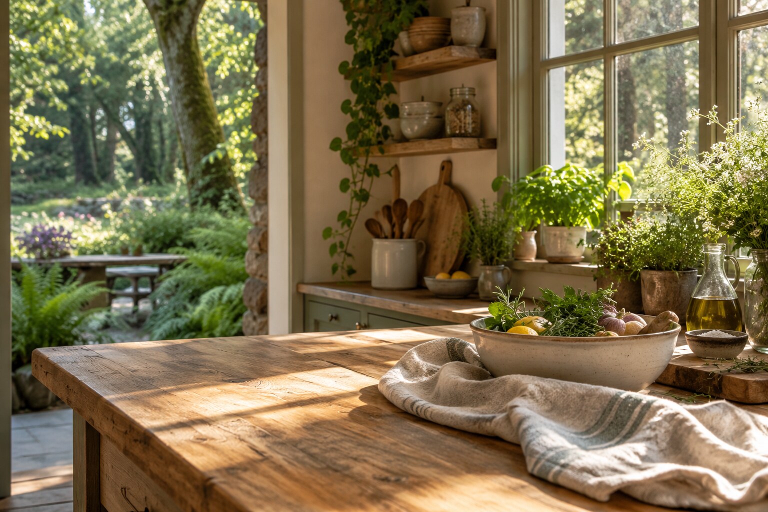 A warm kitchen for preparing real food