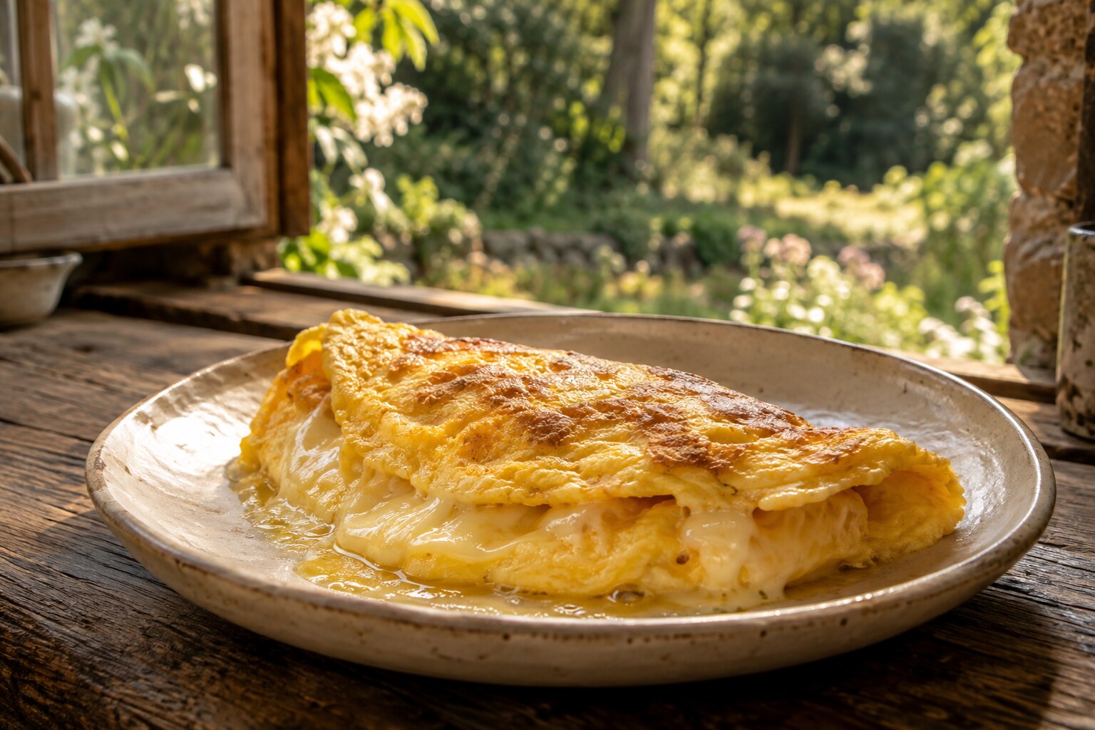 A fresh wholesome omelette